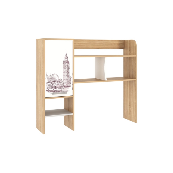 

Лайт-1 Надстройка стола компьютерного 1200 Mebelson арт.NKL01S1.2.1623, Дуб сонома;белый, NKL01S1.2.1623