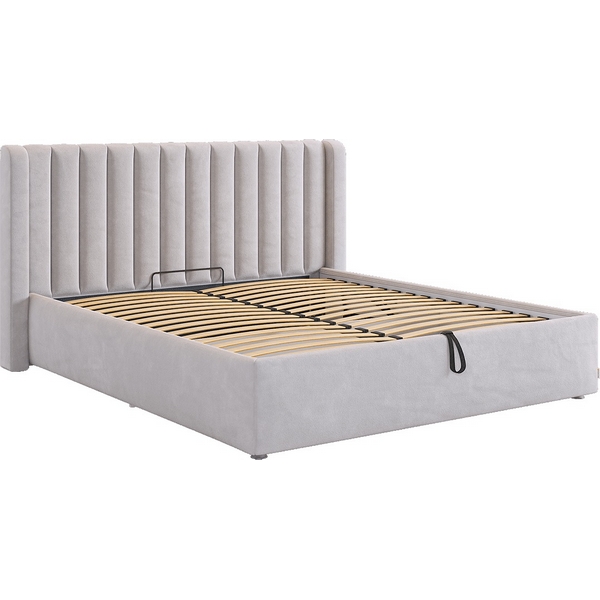 

Кровать с подъемным механизмом Ева 160х200 см Mebelson (ДСП,ЛДСП,Велюр/Серый) арт.ZP.KM1.6-23.2173, Ева ZP.KM1.6-23.2173