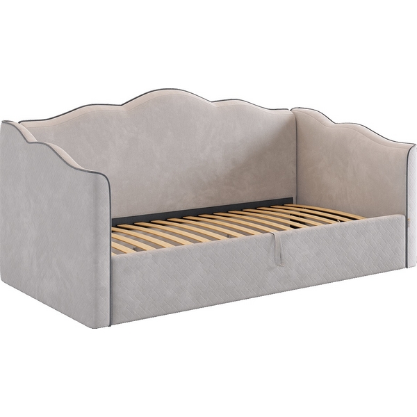 

Кровать-софа "Лея К1" 90х200 см Mebelson (ДСП,ЛДСП,Велюр/Серый,Графит) арт.ZP.KM.S-18.2350, Лея К1 ZP.KM.S-18.2350