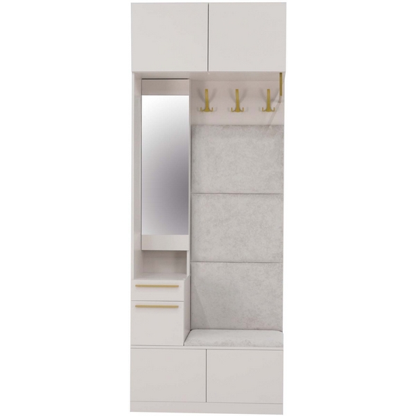 

Прихожая -1 Сатиновое золото Ивару Николь 102009, Николь 102009