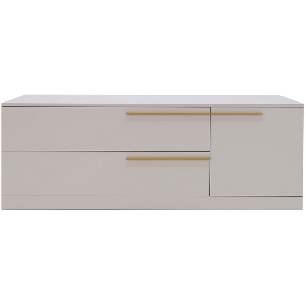 Изображение товара Стильная тумба для ТВ из ЛДСП с золотыми ножками Ивару 102011