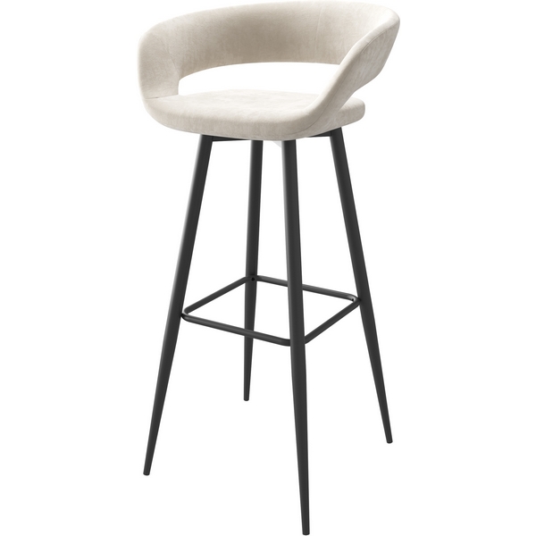 Стул барный Р 900, Черный/CREAM LUX b03 МАМАДОМА Барни 102208