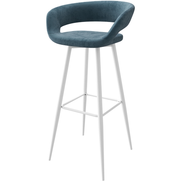 

Стул барный Р 900, b08 BLUE LUX/БЕЛЫЙ МАМАДОМА Барни 102289, Барни 102289