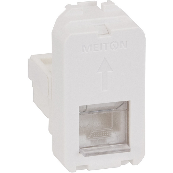 

Розетка интернет RG45 5 CAT 1 модульная Meiton A4279C5E, Белый, A4279C5E