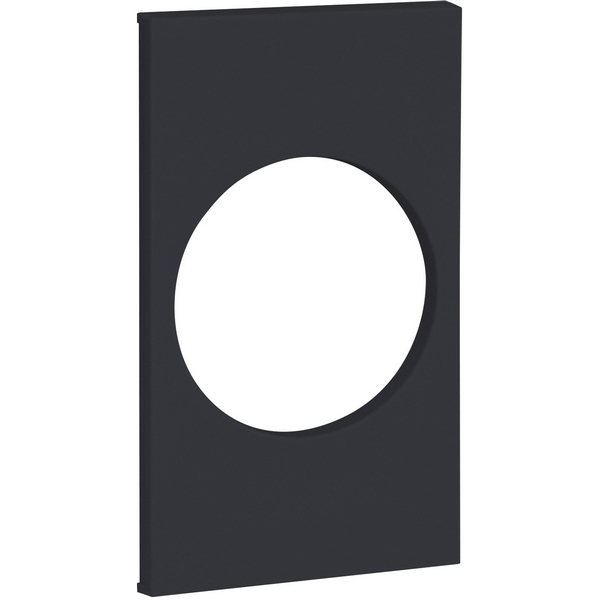 Изображение товара Накладка на розетку 220V с/з со шторками 16A черный матовый AG04 Meiton