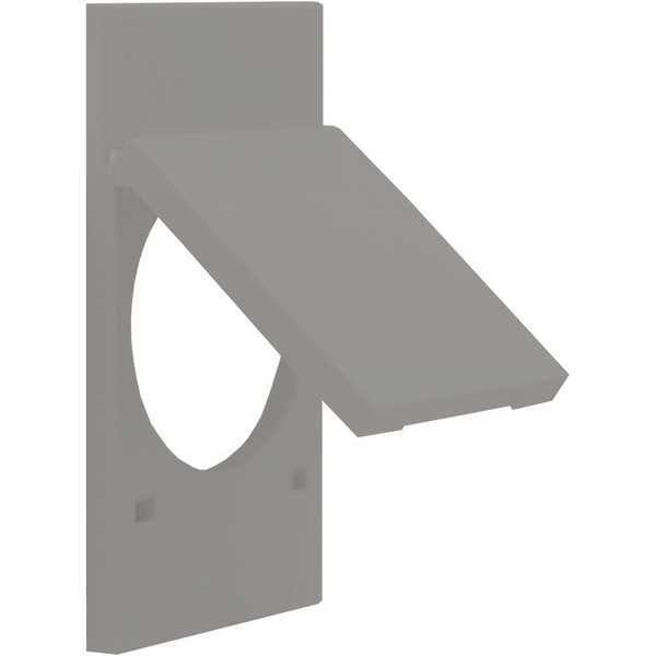 

Накладка с крышкой на розетку 220V с/з со шторками винтовой зажим 16A (серый матовый) Meiton AS04P, AS04P