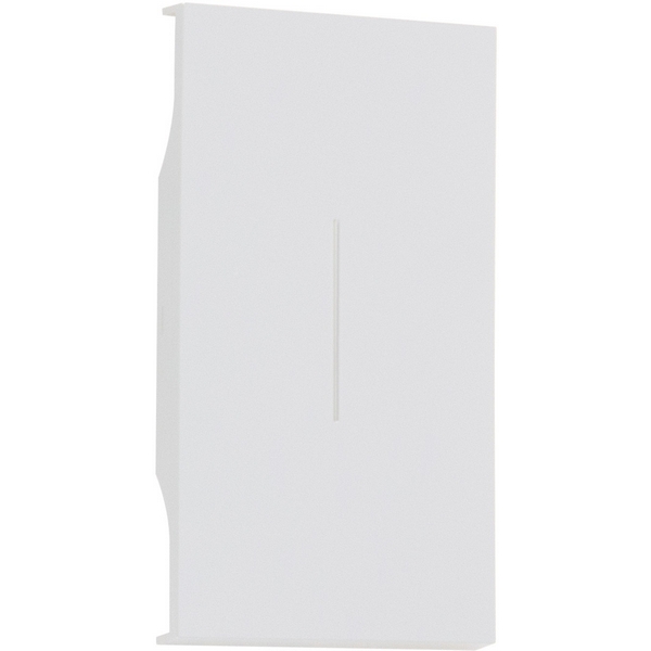 Изображение товара Клавиша двухмодульная белая матовая Meiton AW01M2 для электромонтажа