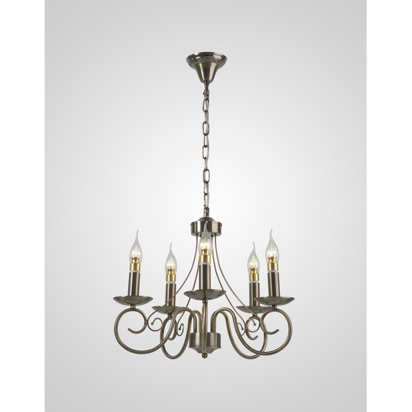 

Подвесная люстра Мелодия Света PL1N 000023798 в виде свечи с подвесками, Бронза, PL1N 000023798