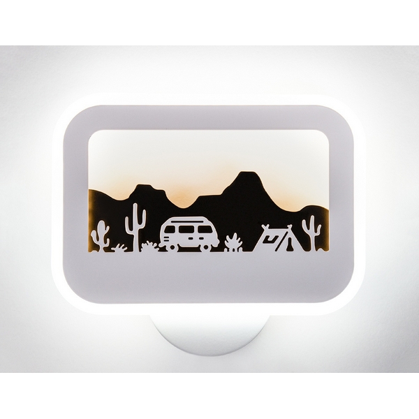 

Настенный светодиодный светильник Мелодия Света WA1L 000028205, Черно-белый, WA1L 000028205