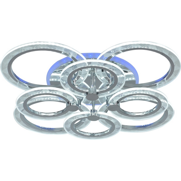 

Потолочная светодиодная люстра Мелодия Света SS1L 000029036, Хром, SS1L 000029036
