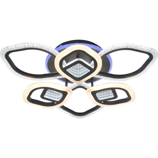 

Потолочная люстра M68590-3+3+1 140W BK Мелодия Света SS1L 000030263, Черный, SS1L 000030263