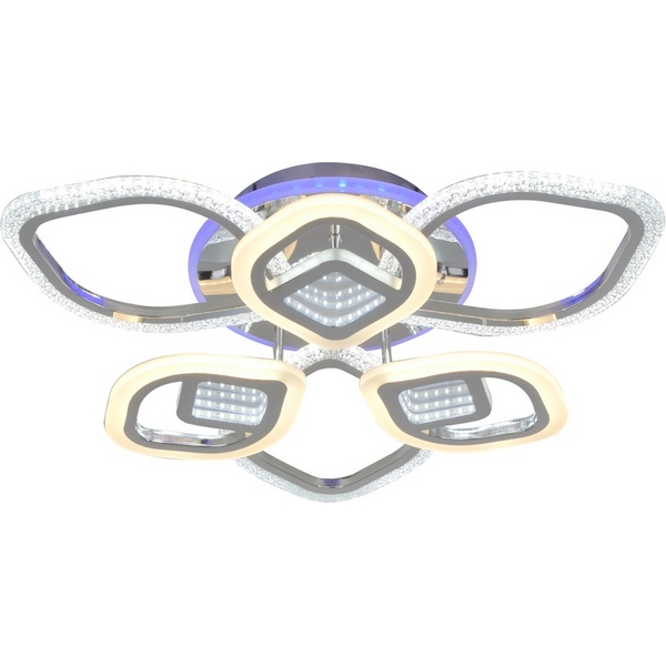 

Потолочная люстра M68590-3+3+1 140W Мелодия Света SS1L 000030265, Хром, SS1L 000030265