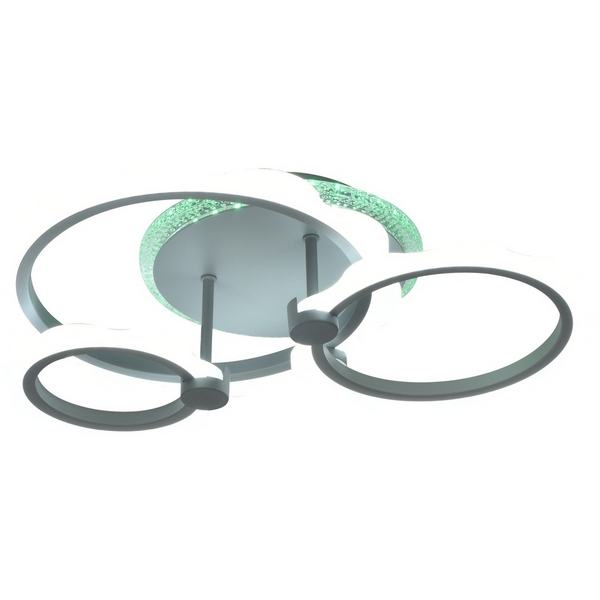 

Потолочная люстра M68575-1+1+1+1 78W GR Мелодия Света SS1L 000030283, Серый, SS1L 000030283