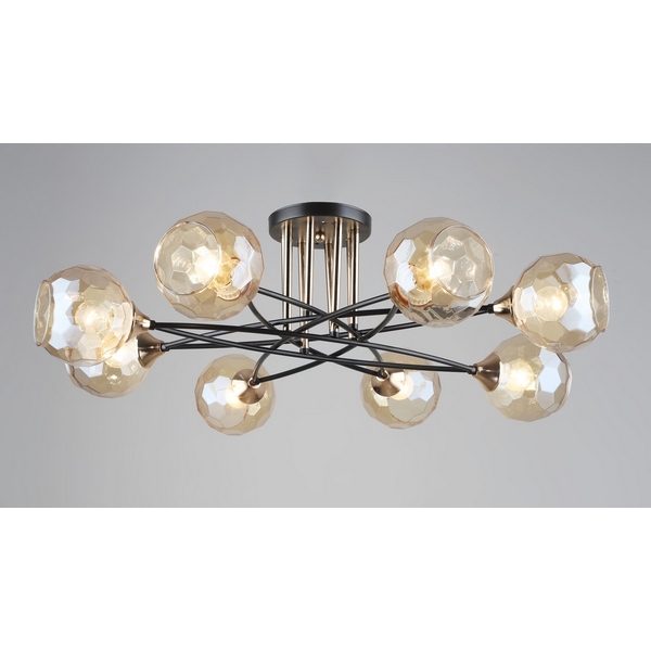 

Потолочная люстра на штанге P6006-8 CF Мелодия Света SS1N 000054536, Кофейный, SS1N 000054536