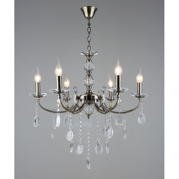 

Подвесная люстра PL4008-6 Мелодия Света PL1N 000057178, Хром, PL1N 000057178