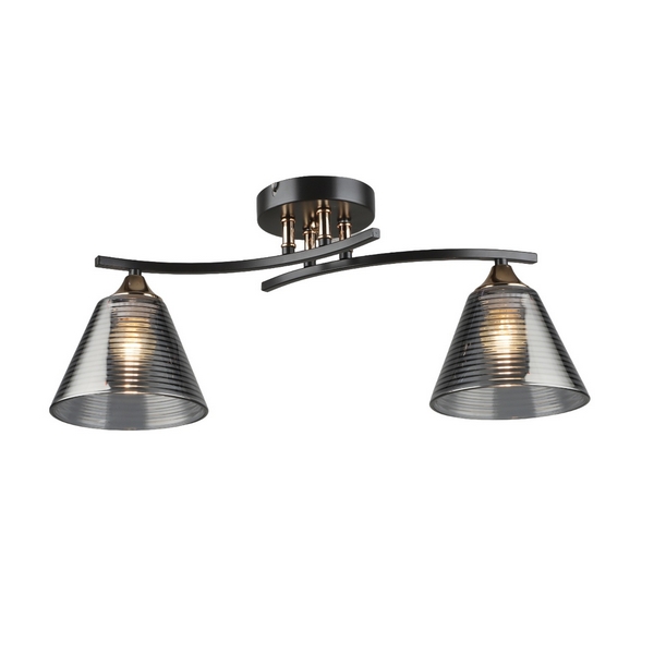

Потолочная люстра на штанге SL8241-2 CF+GD Мелодия Света SL1N 000065848, Дымчатый, SL1N 000065848