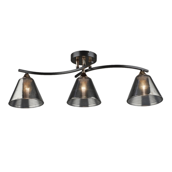 

Потолочная люстра SL8241-3 CF+GD Мелодия Света SL1N 000065849, Дымчатый, SL1N 000065849