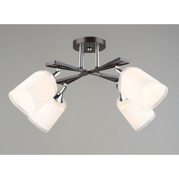 

Потолочная люстра на штанге Мелодия Света SL1N SL9079-4 CF+CR 000066030, Белый, SL1N 000066030