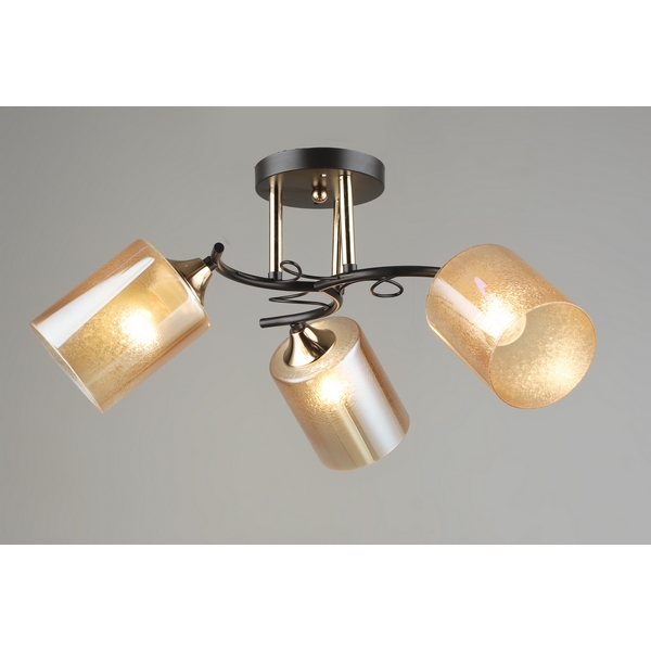 

Потолочная люстра на штанге Мелодия Света SL1N SL5466-3 CF+GD 000066051, Бежевый, SL1N 000066051