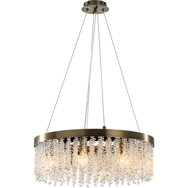 

Подвесная люстра PL1529-8 AB Мелодия Света PL1N 000085214, Прозрачный, PL1N 000085214