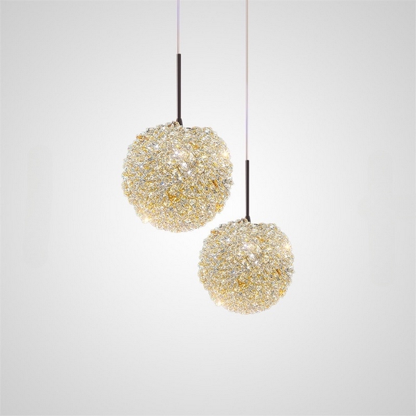 

Подвесной светильник светодиодный хрустальный Mizi'en Velvet MZ777111-120 в форме шара, Прозрачный;золото, Velvet MZ777111-120