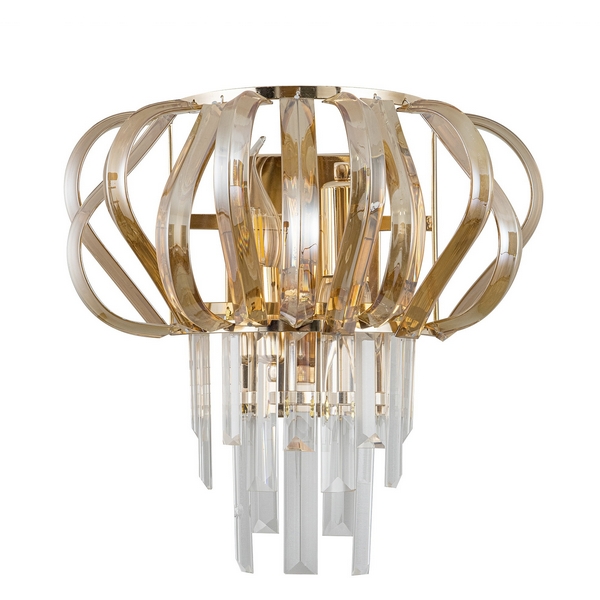 

Бра хрустальное Modelux MODELUX 625-2, Прозрачный;золото, MODELUX 625-2