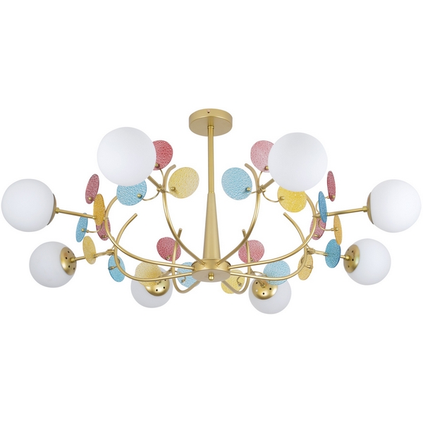 

Потолочная люстра на штанге Modelux MODEMODERN MD.1284.8, Золото, MODEMODERN MD.1284.8