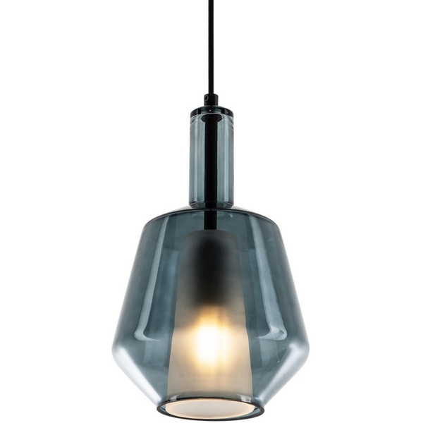 Изображение товара Подвесной светильник Modelux MD.1447.1 стиль модерн черный стеклянный плафон для натяжных потолков