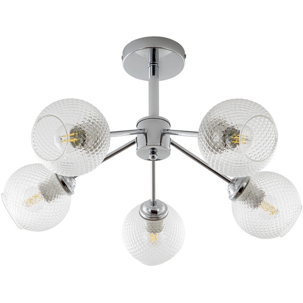 

Потолочная люстра на штанге Modelux MODEMODERN MD.5174.5, Хром, MODEMODERN MD.5174.5