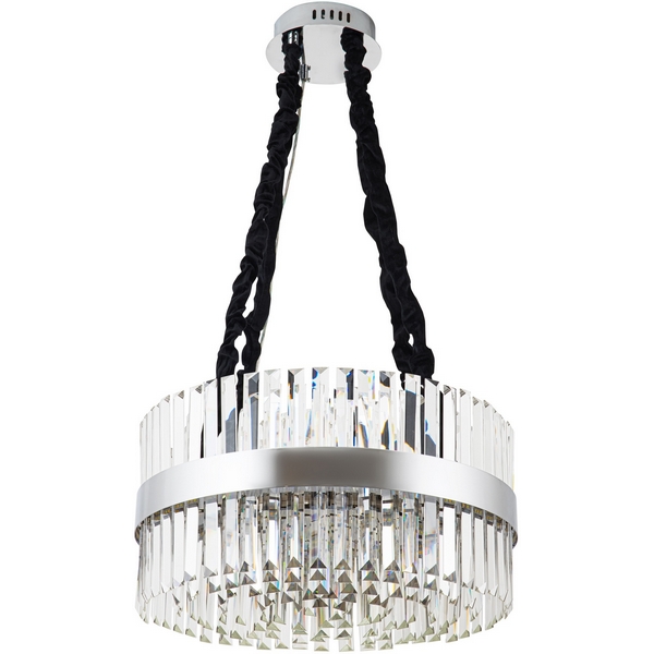 

Подвесная люстра светодиодная хрустальная с регулировкой цветовой температуры Modelux MODELUX ML.002.500, Хром;прозрачный, MODELUX ML.002.500