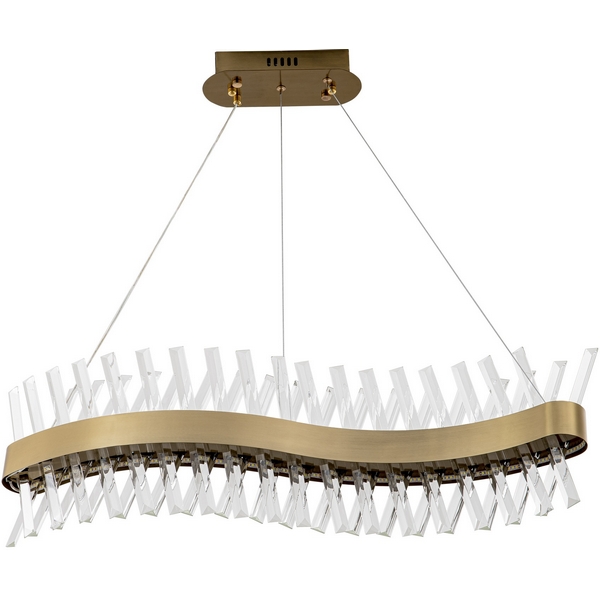 

Подвесной светильник светодиодный хрустальный с регулировкой цветовой температуры Modelux MODELUX ML.006.800, Бронза, MODELUX ML.006.800