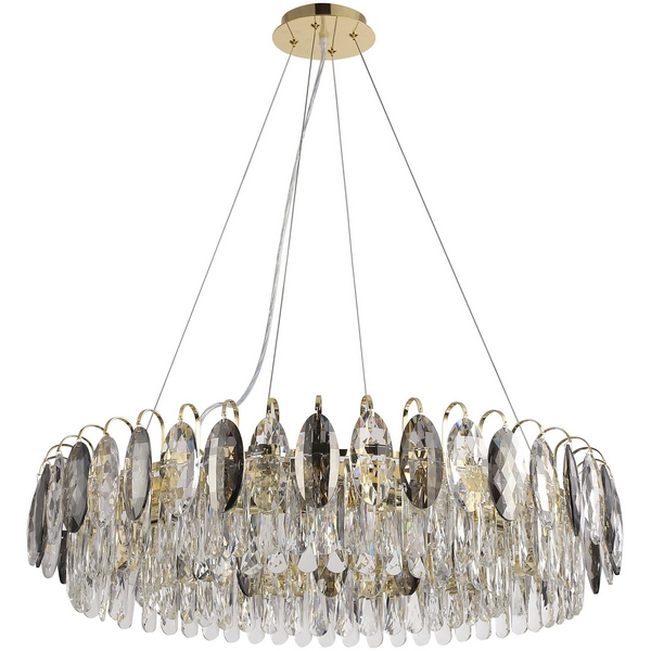 

Подвесная люстра хрустальная Modelux MODELUX ML.20201.12, Золото, MODELUX ML.20201.12