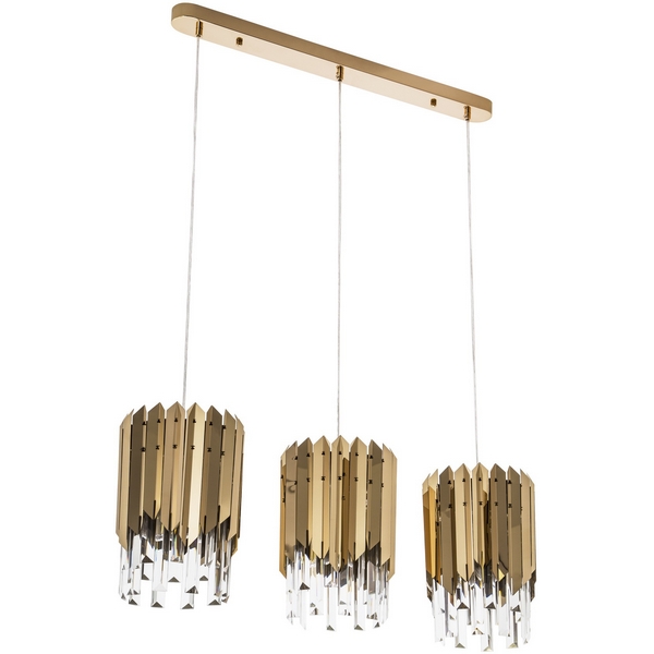 

Подвесная люстра хрустальная Modelux MODELUX ML.20208.3R GD, Золото, MODELUX ML.20208.3R GD