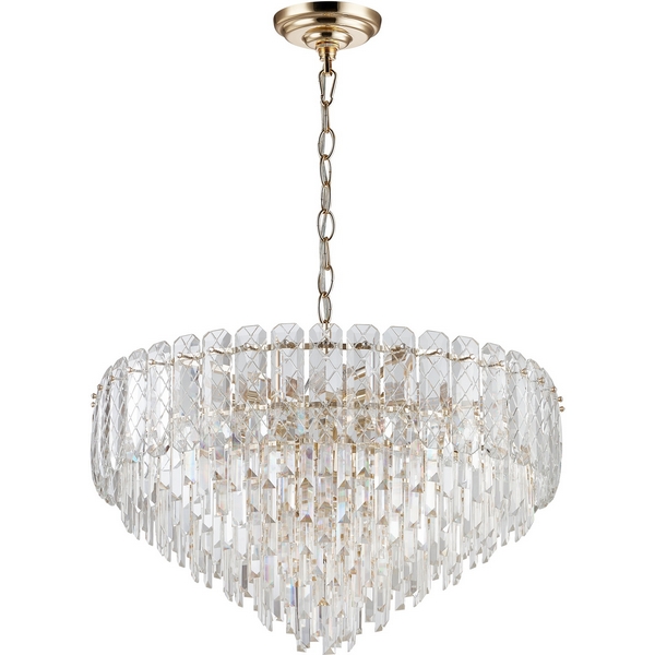 

Подвесная люстра хрустальная Modelux MODELUX ML.20210.18 GD, Прозрачный;золото, MODELUX ML.20210.18 GD