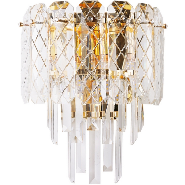 

Бра хрустальное Modelux MODELUX ML.20210.2 GD, Прозрачный;золото, MODELUX ML.20210.2 GD