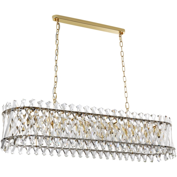 

Подвесная люстра хрустальная Modelux MODELUX ML.20213.10 GD, Прозрачный;золото, MODELUX ML.20213.10 GD