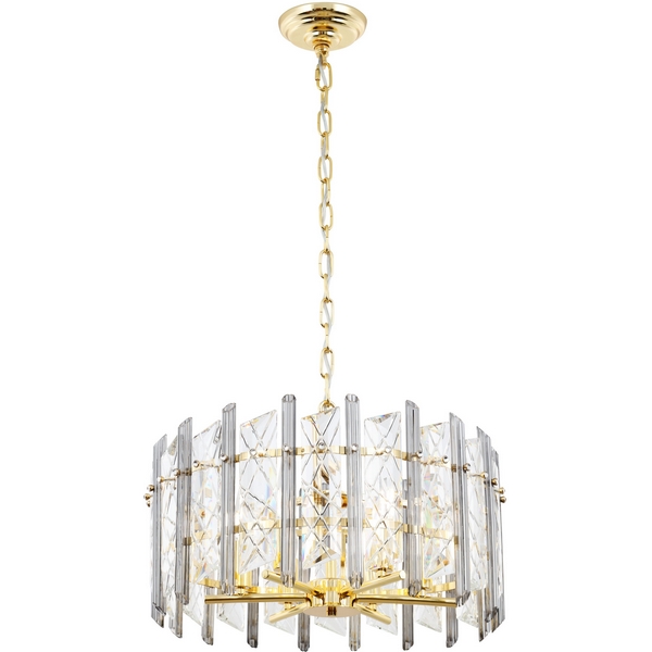 

Подвесная люстра хрустальная Modelux MODELUX ML.20215.6, Прозрачный;золото, MODELUX ML.20215.6