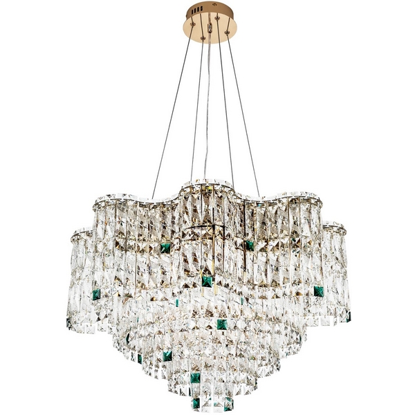 

Подвесная люстра хрустальная Modelux MODELUX ML.2315.12 GD, Прозрачный;золото, MODELUX ML.2315.12 GD