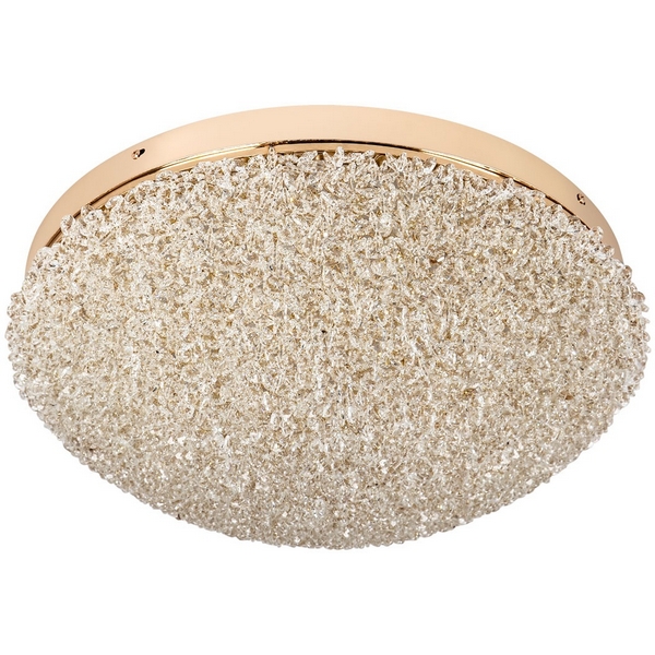 

Потолочная люстра светодиодная хрустальная с пультом с регулировкой цветовой температуры и яркости Modelux MODELUX ML.2320.500 GD, Прозрачный;золото, MODELUX ML.2320.500 GD