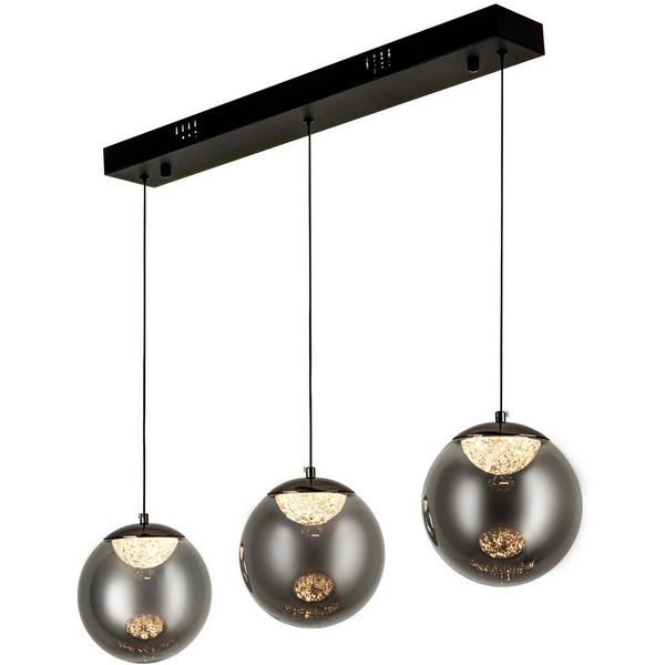 

Подвесной светильник светодиодный с пультом с регулировкой цветовой температуры Modelux ML.2338.3L BK, Черный, ML.2338.3L BK