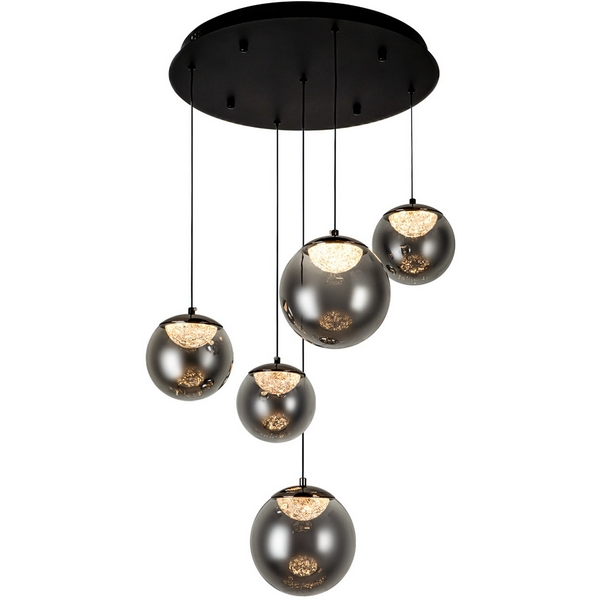 

Подвесной светильник светодиодный с пультом с регулировкой цветовой температуры Modelux ML.2338.5 BK, Черный, ML.2338.5 BK