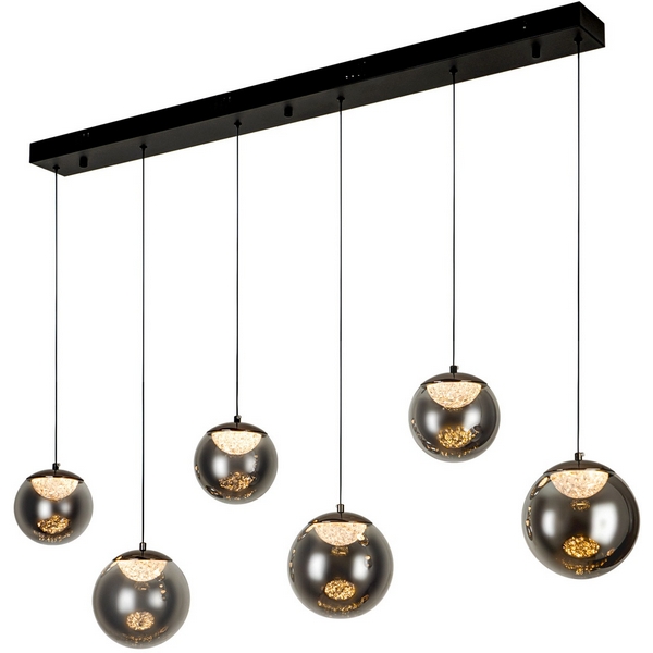 

Подвесной светильник светодиодный с пультом с регулировкой цветовой температуры Modelux ML.2338.6 BK, Черный, ML.2338.6 BK