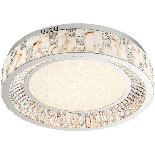 

Потолочный светильник светодиодный с пультом с регулировкой цветовой температуры Modelux ML.2400.600 CR, Хром, ML.2400.600 CR