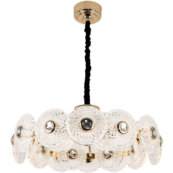 

Подвесная люстра светодиодная с пультом Modelux MODELUX ML.2620.820, Прозрачный;золото, MODELUX ML.2620.820