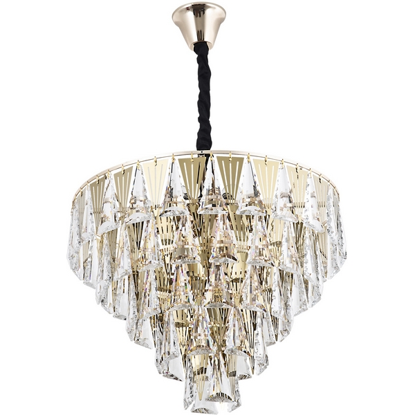 

Подвесная люстра хрустальная Modelux MODELUX ML.313.11 GD, Прозрачный;золото, MODELUX ML.313.11 GD