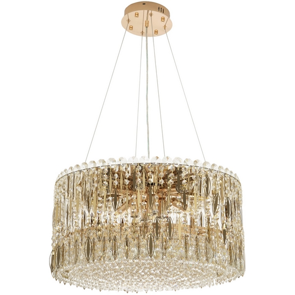 

Подвесная люстра хрустальная Modelux MODELUX ML.315.12 GD, Прозрачный;золото, MODELUX ML.315.12 GD
