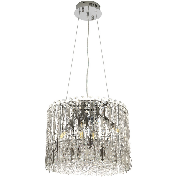 

Подвесная люстра хрустальная Modelux MODELUX ML.315.6 CR, Хром;прозрачный, MODELUX ML.315.6 CR
