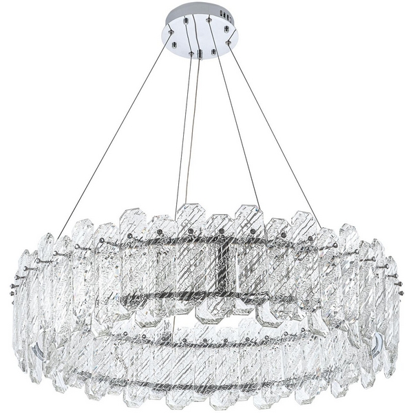 

Подвесная люстра светодиодная хрустальная с регулировкой цветовой температуры Modelux MODELUX ML.350.800 CR, Хром;прозрачный, MODELUX ML.350.800 CR