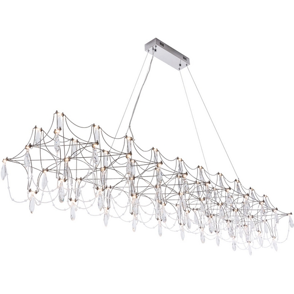 Изображение товара Подвесная люстра светодиодная хрустальная с пультом с регулировкой цветовой температуры Modelux ML.5603.2000P CH Изображение товара Подвесная люстра светодиодная хрустальная с пультом с регулировкой цветовой температуры Modelux ML.5603.2000P CH