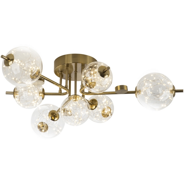 

Потолочная люстра светодиодная на штанге с регулировкой цветовой температуры Modelux MODELUX ML.6090.7, Бронза, MODELUX ML.6090.7